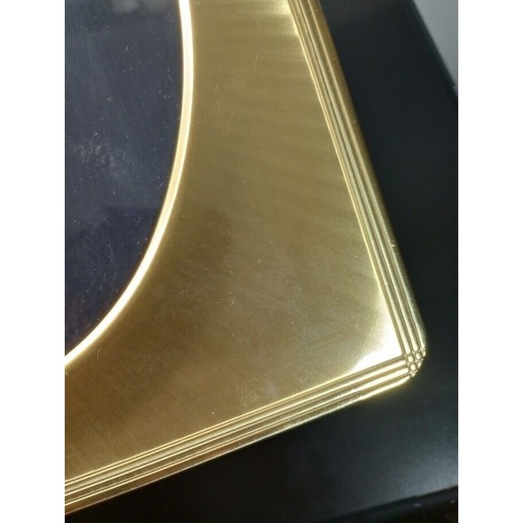 Solid Brass Picture Frame Carr International Photo Tabletop Oval Square 8x10 - Picture 10 of 15